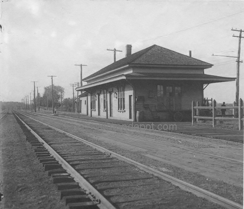 Vernon Depot Passenger Station rail yard