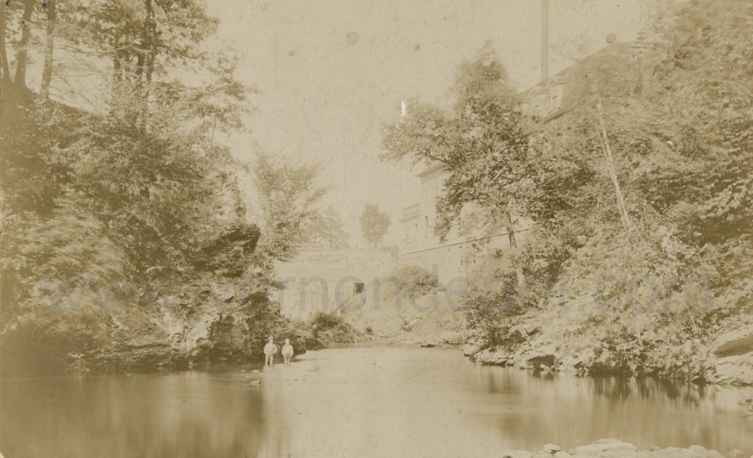 Children playing in the ravine, Vernon, Connecticut