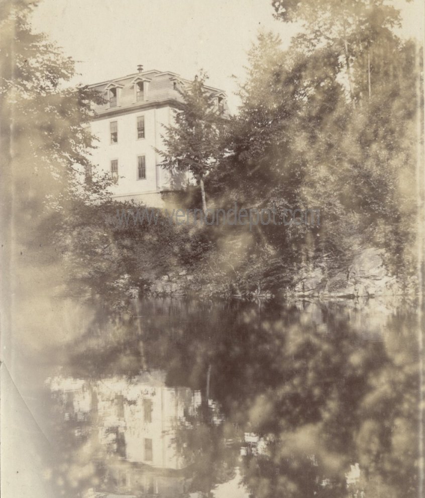 The East Mill viewed from the ravine, Vernon, Connecticut